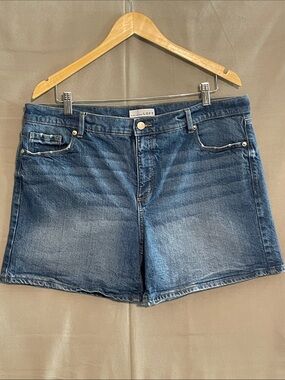 LOFT Mid-Blue Denim Jean Shorts